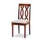Baxton Studio Cherese Modern and Contemporary Grey Fabric and Walnut Brown Finished Wood 7-Piece Dining Set 186-10545-10520-Zoro - alternate 4